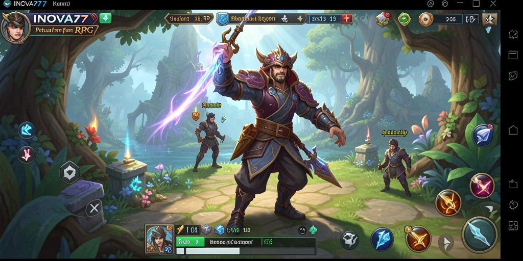 Tangkapan layar dari gameplay RPG yang mendebarkan dan penuh aksi.