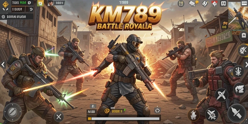 Gameplay seru dan strategis dalam pertempuran Battle Royale KM789.
