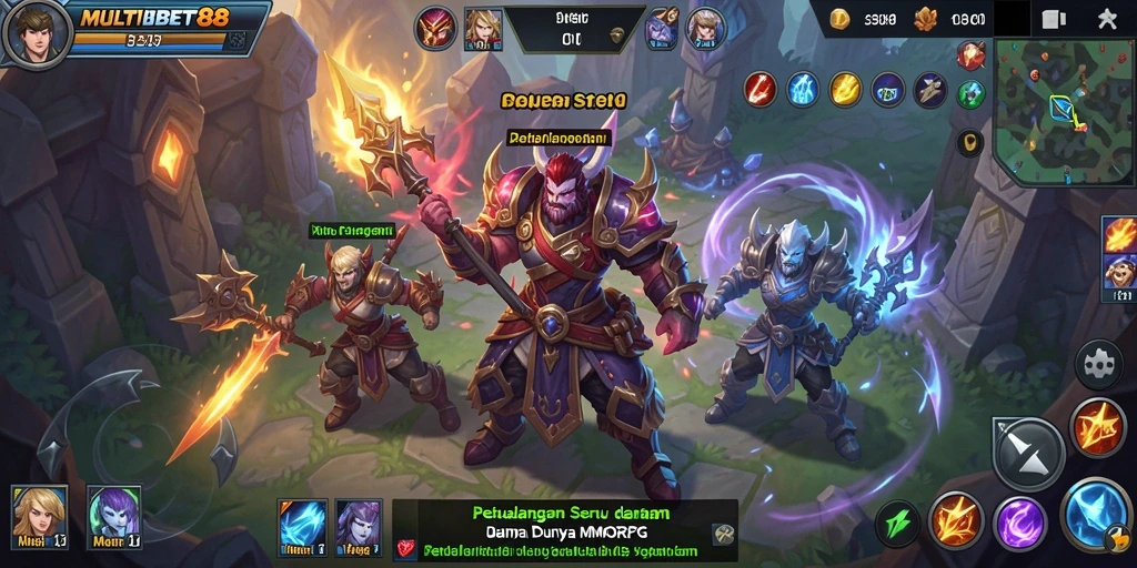 Gameplay seru MMORPG MULTIBET88 dengan petualangan tak terbatas.