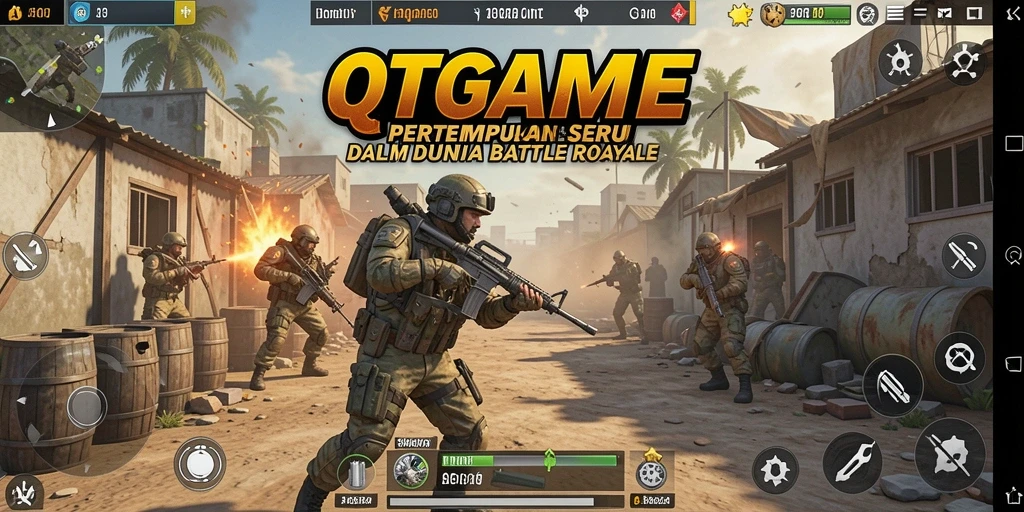 Tampilan seru pertempuran di arena QTGAME.