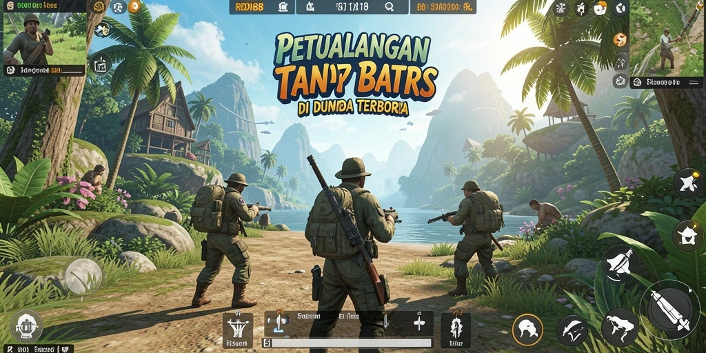 Tampilan gameplay RDI88 yang menunjukkan eksplorasi dunia terbuka.