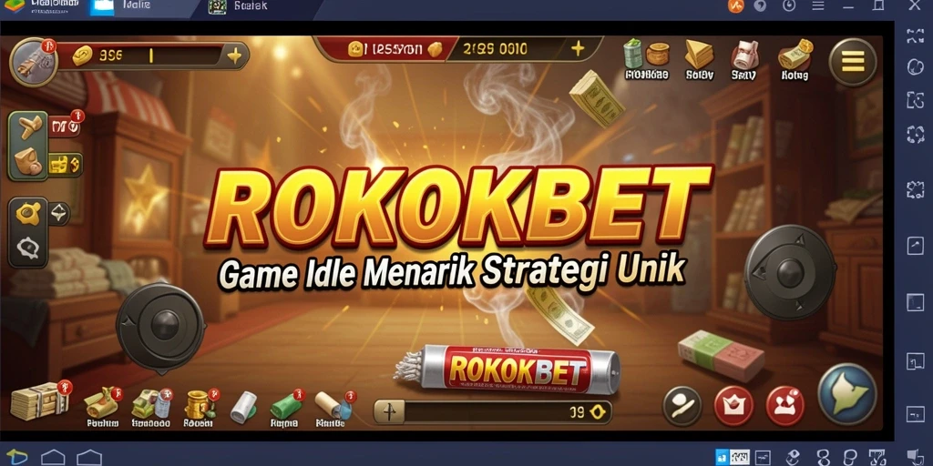 Tampilan gameplay menarik dari ROKOKBET yang menampilkan kemajuan karakter.