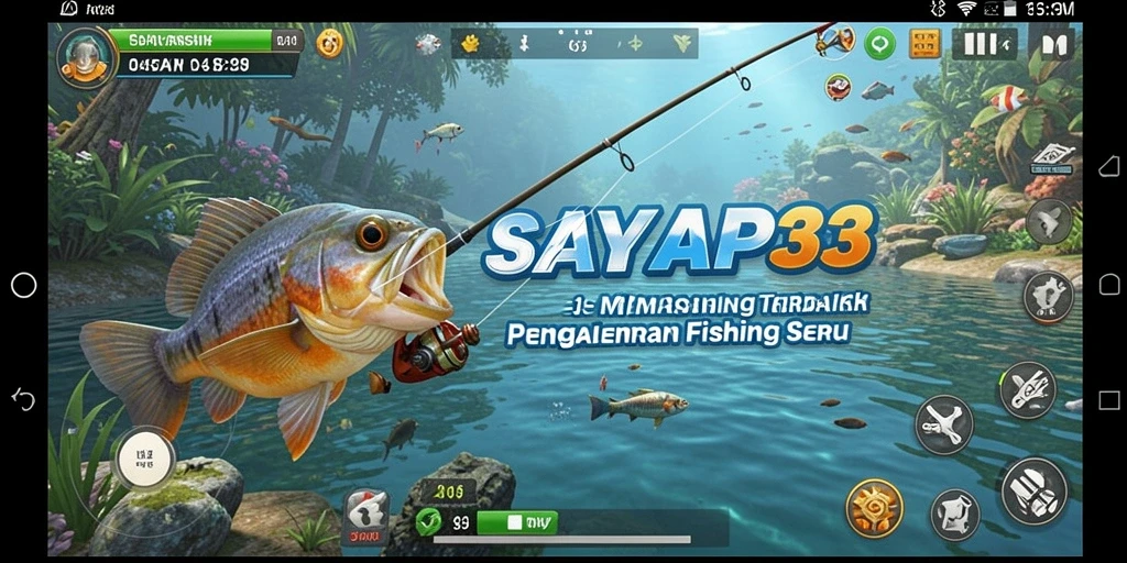 Gameplay Fishing menegangkan di SAYAP33 dengan grafis menakjubkan.