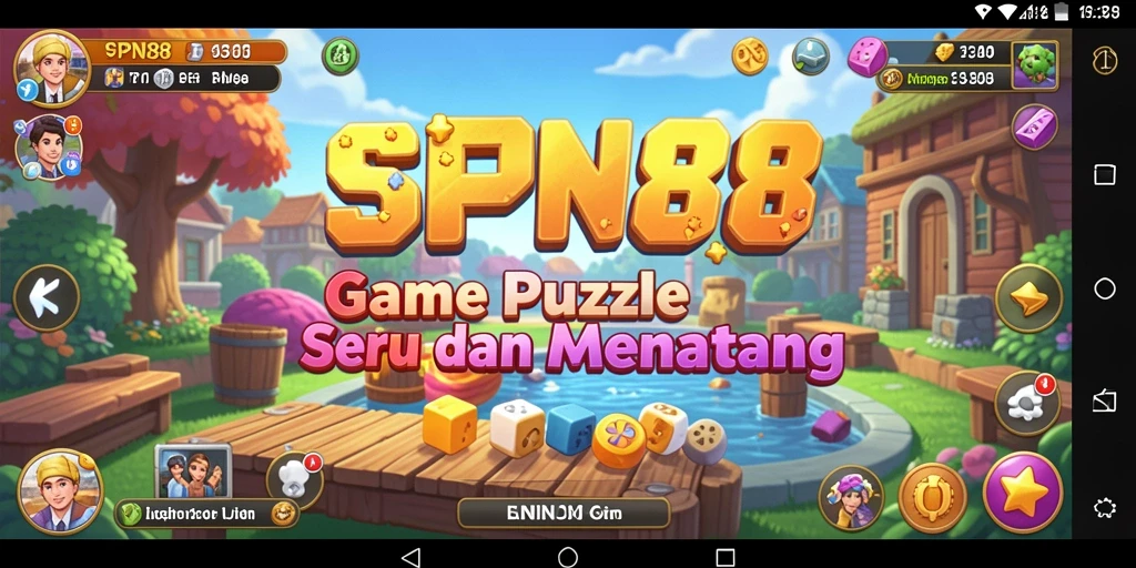 Tampilan gameplay seru dari SPN88 saat menyusun potongan teka-teki.