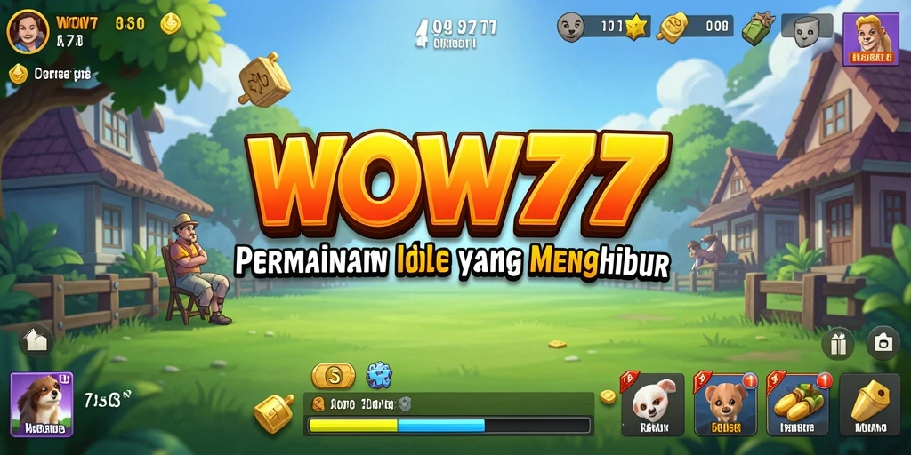 Tangkapan layar gameplay WOW77 yang menunjukkan fitur Idle yang menarik.