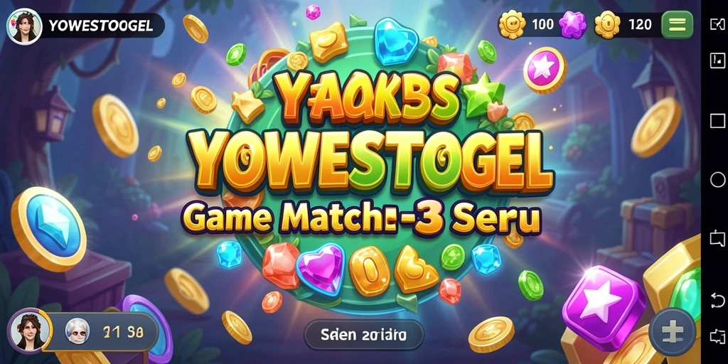 Gameplay seru YOWESTOGEL saat mencocokkan elemen di layar.