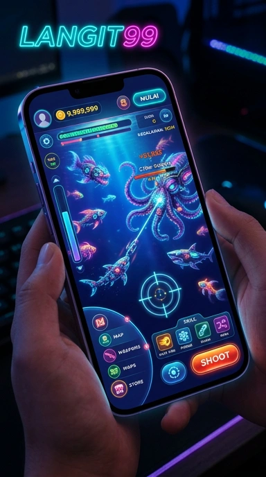 Screenshot proses pengunduhan aplikasi di langit99.